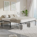 Queen Black Metal Platform Bed Frame C648779
