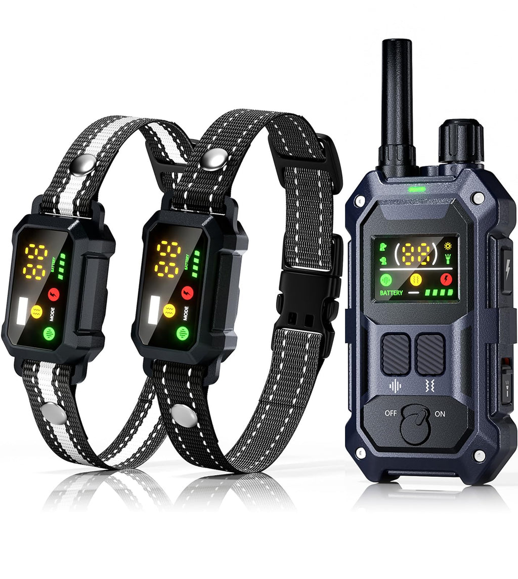 2 Dogs Dog Training Collar with Remote, 4 Training Modes, IP67 Waterproof A6904