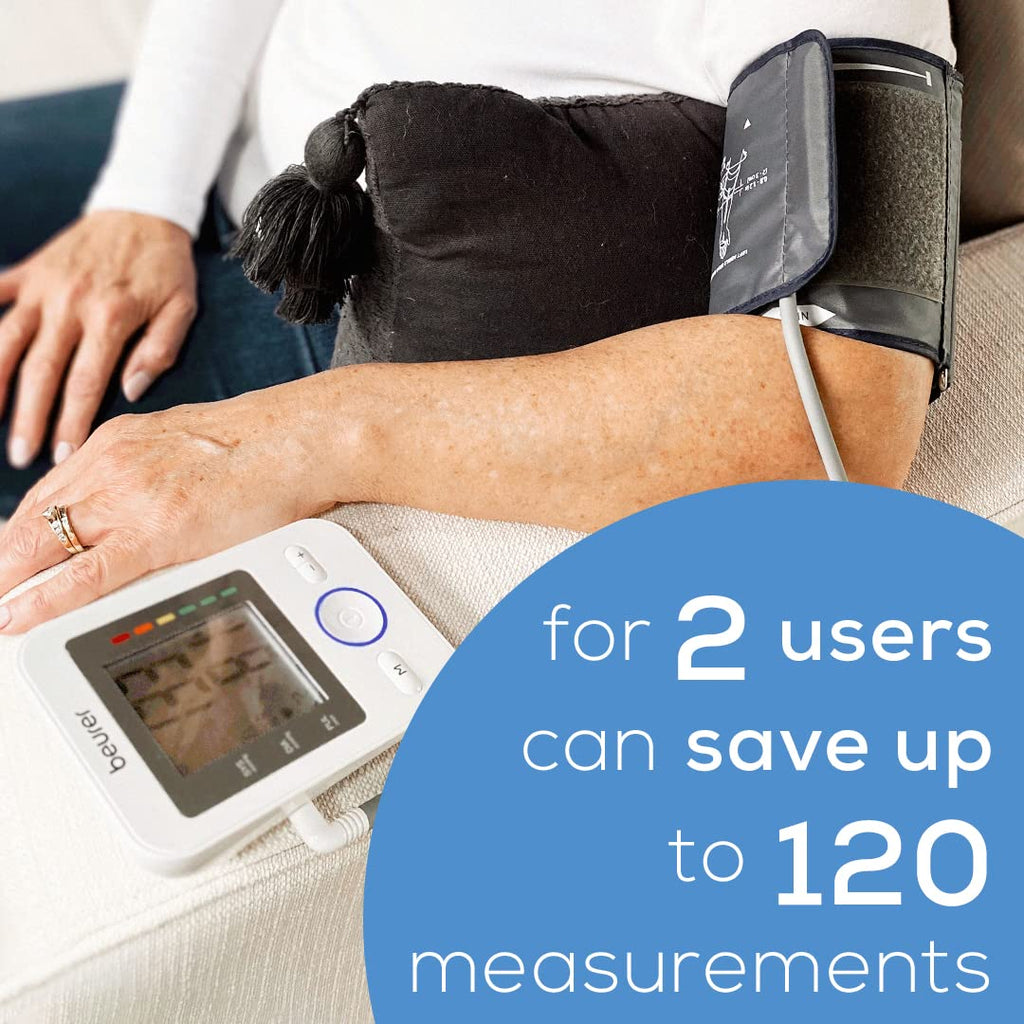 Upper Arm Blood Pressure Monitor with Large Cuff O818589