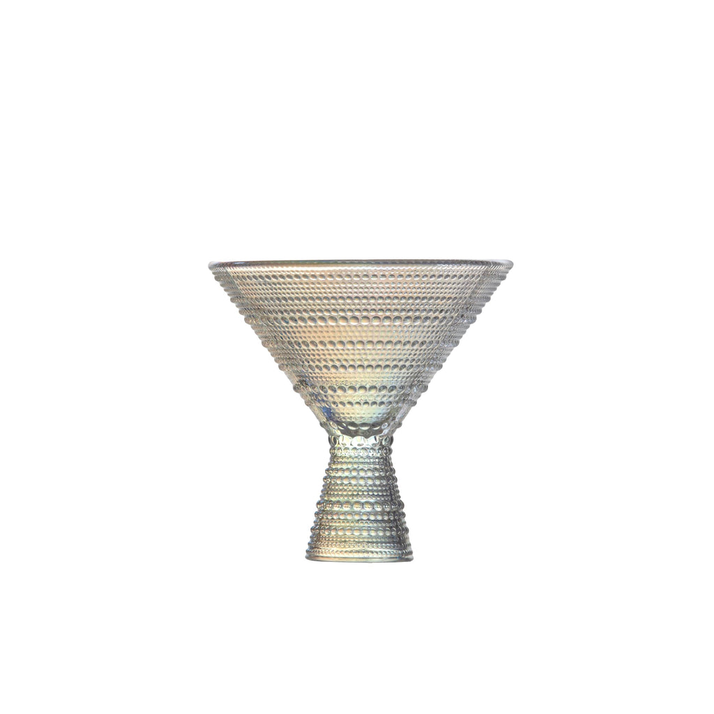 11.5 Ounce Iridescent Glass Martini Set of 4 F826