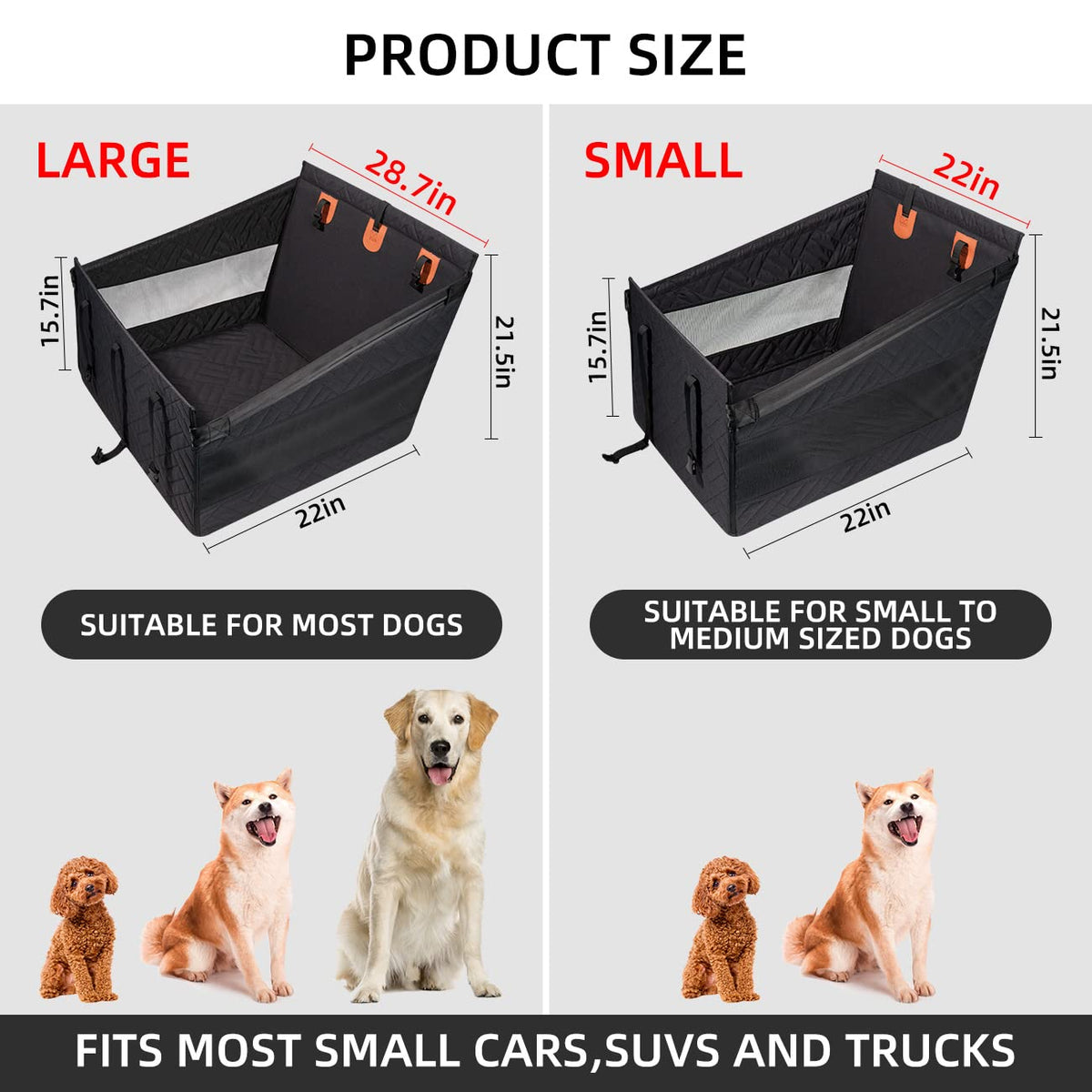 Large Dog Car Seat Back Seat Extender E8188