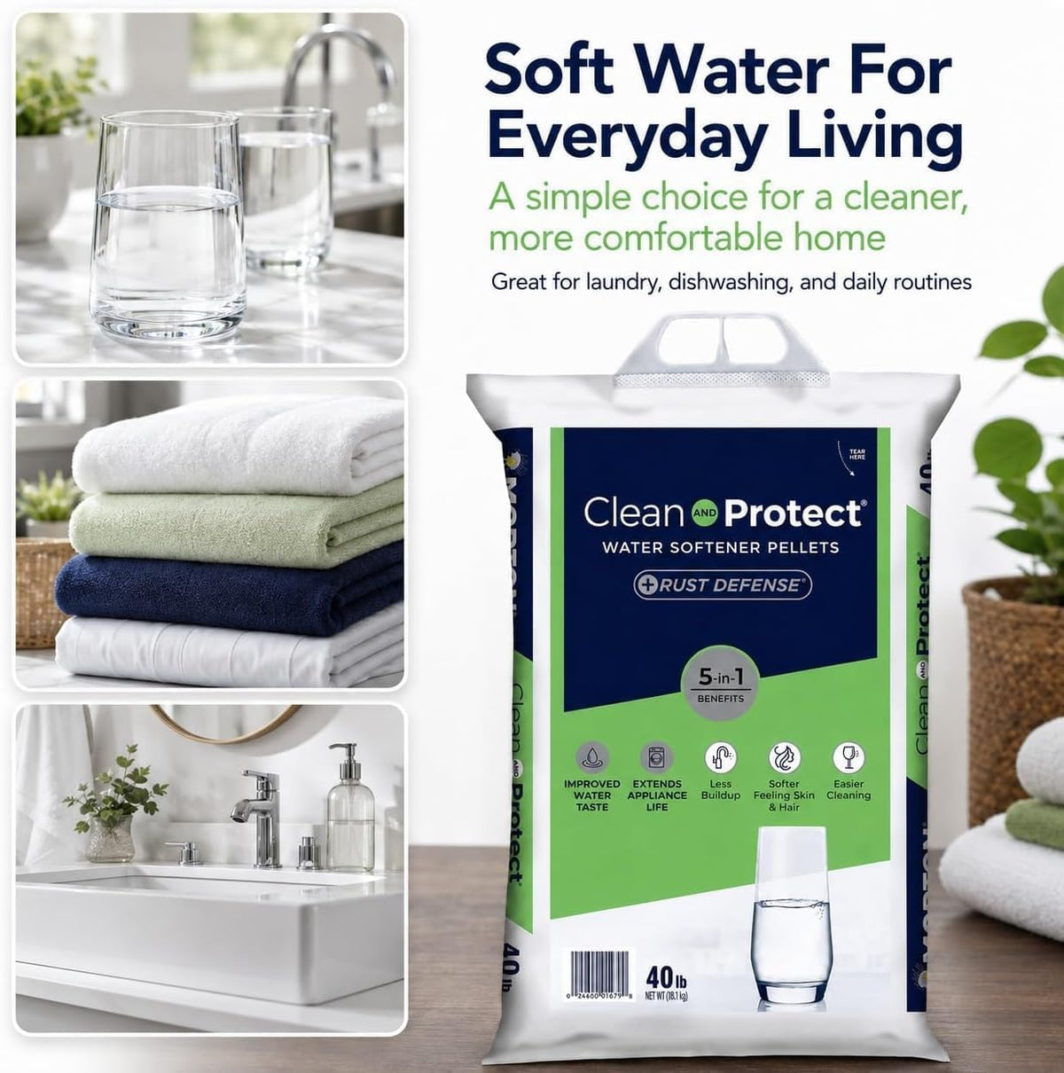 Water Softener Salt 40 lb Crystal Z93023
