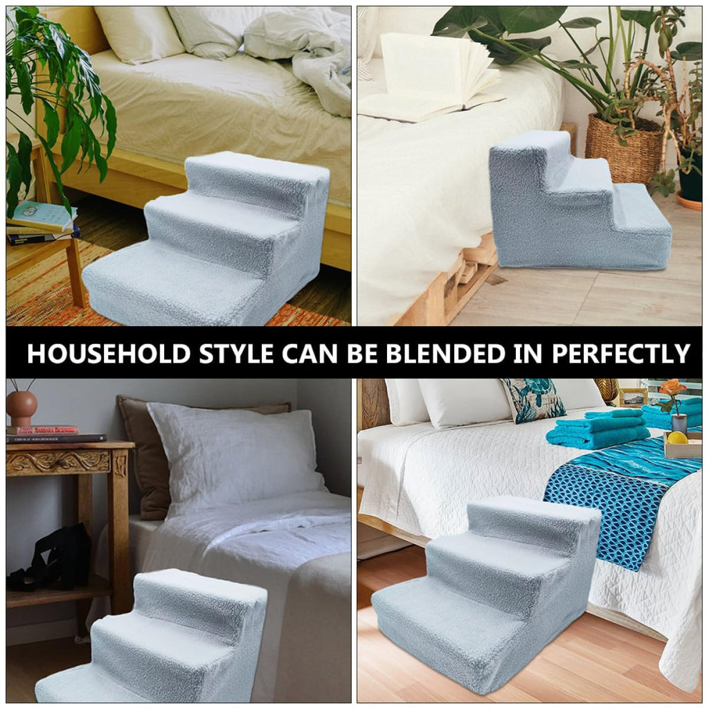 Non-Slip Gray Pet Ladder and Dog Steps G1724