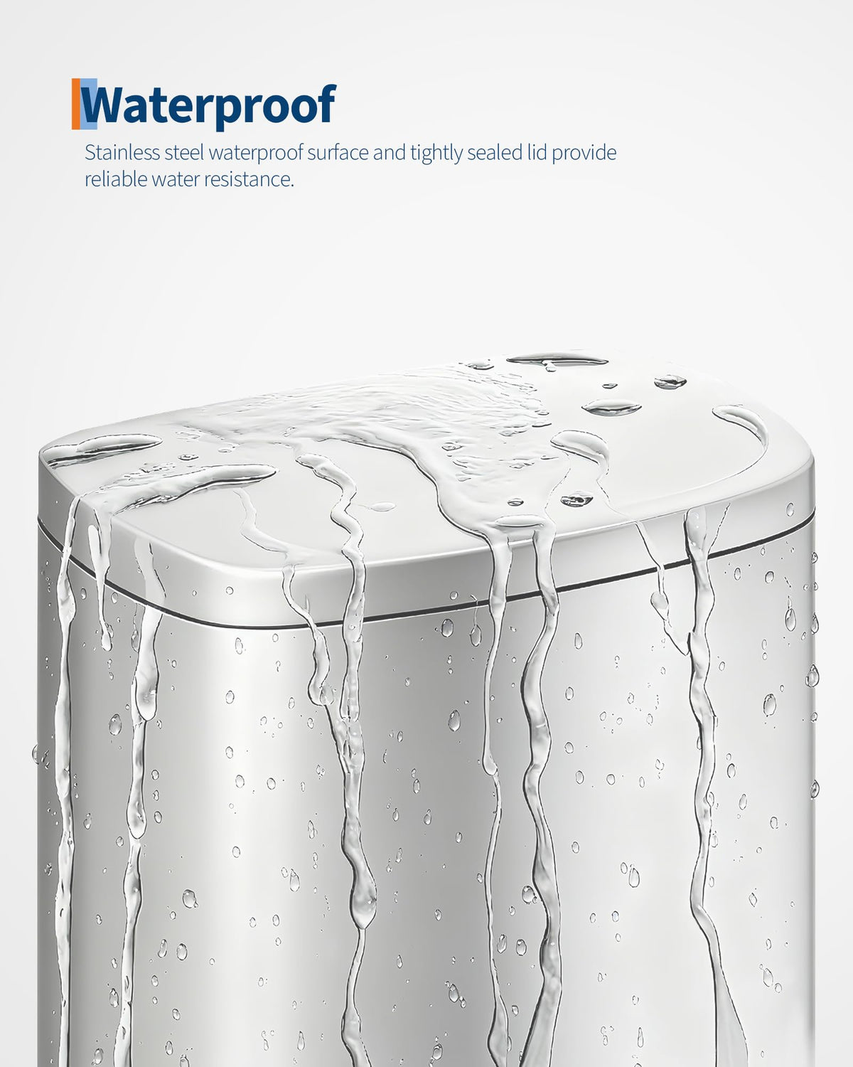 Step-on Stainless Steel Kitchen Trash Can 13 Gal E319