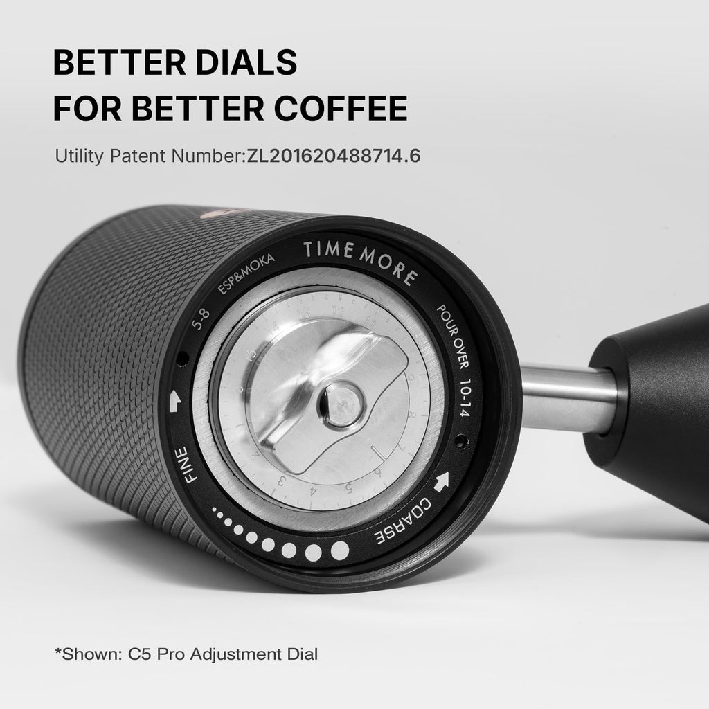 Manual Coffee Grinder with Conical Burr, Portable Hand Coffee Mill, Black U340255