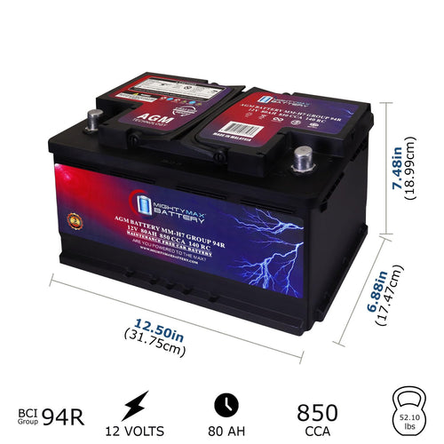 12V 80AH 850 CCA Replacement Battery T99063