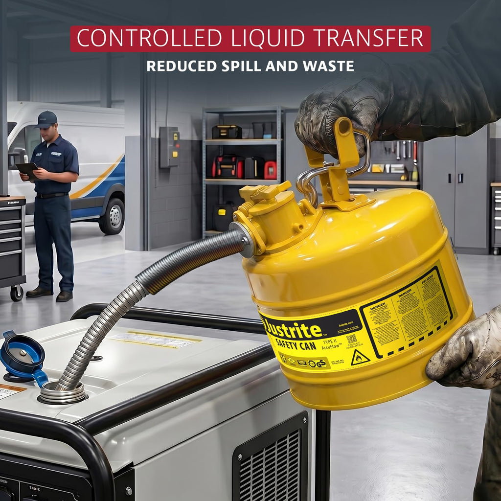 Yellow Galvanized Steel Diesel Fuel Can M490932