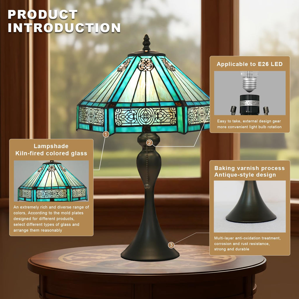 Stained Glass Table Lamp H995