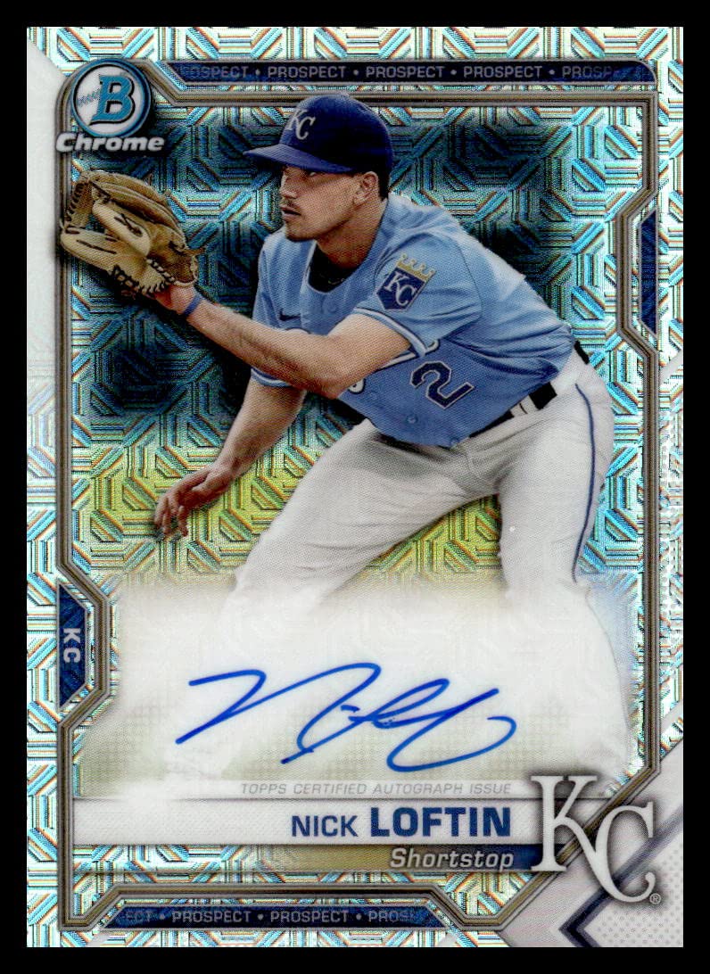 Autographed Refractor Baseball Trading Card Y3050