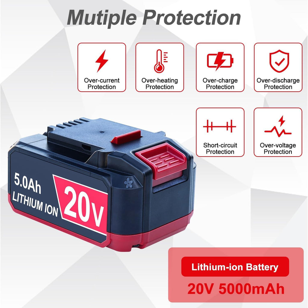 2 Pack Replacement 20V Battery 5Ah C157