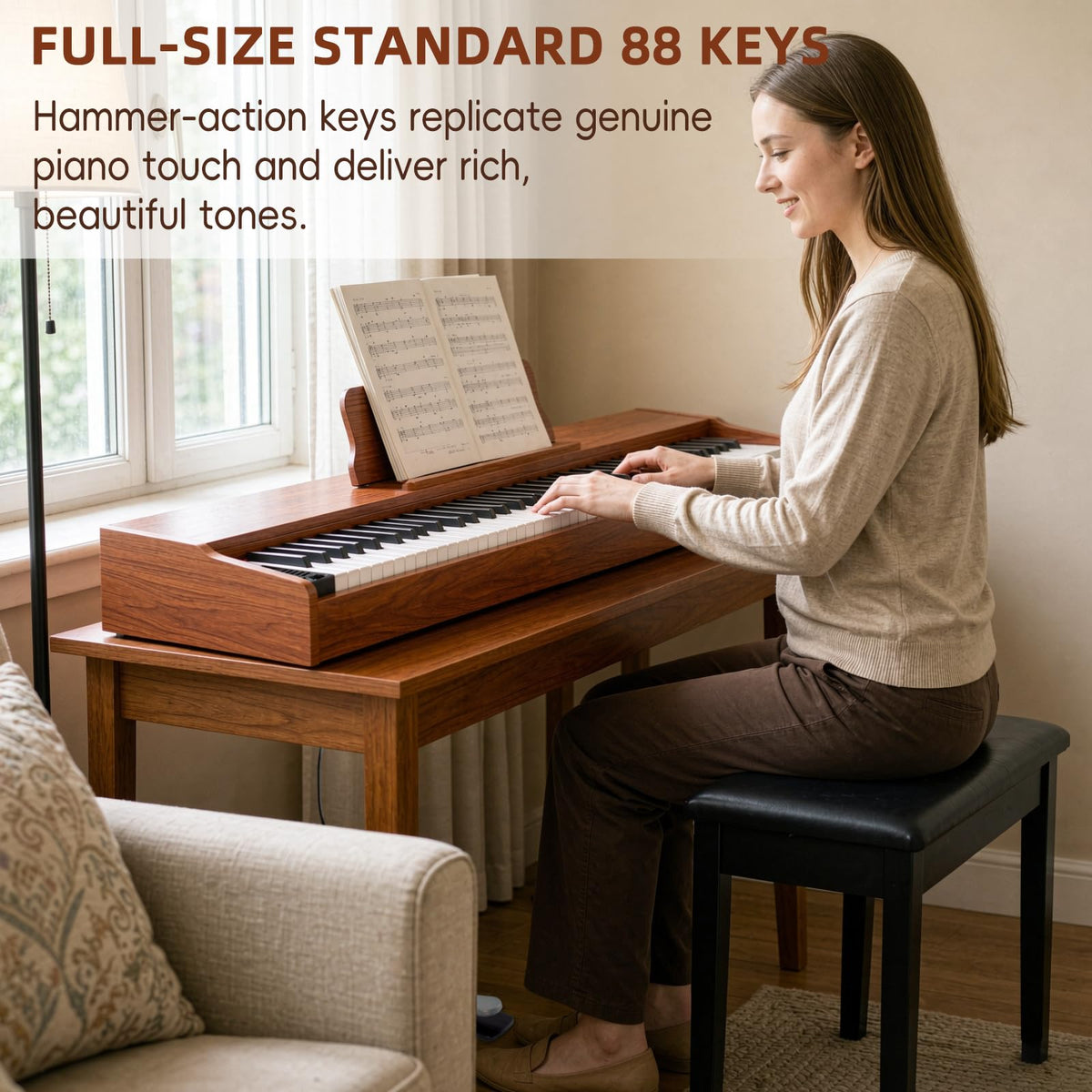 88 Keys Hammer Weighted Digital Piano E77132