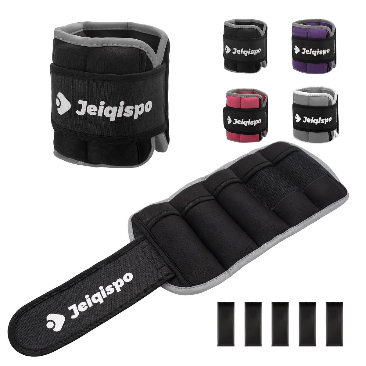 Adjustable Ankle Weights 1 Pair Removable Weight B642591
