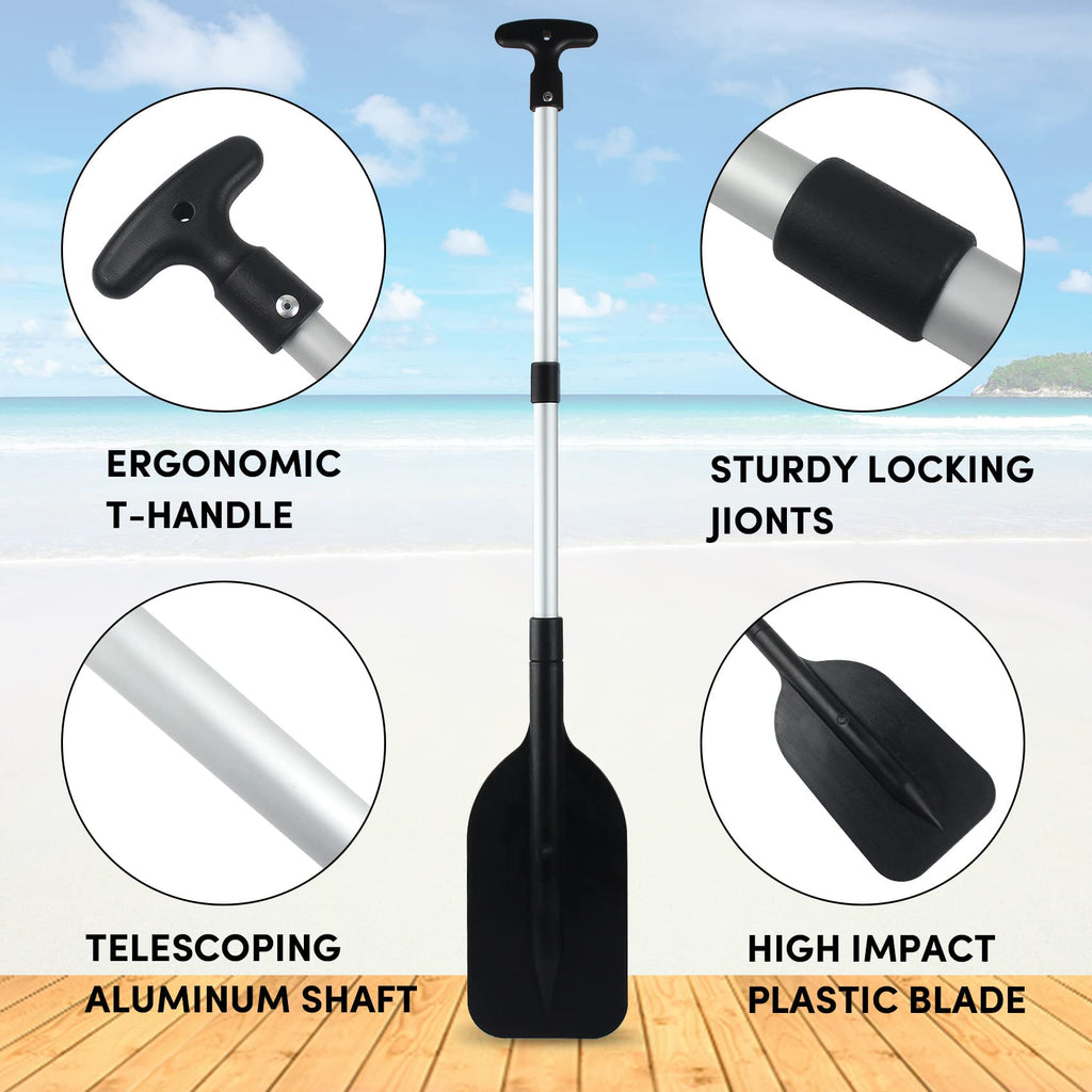 Telescoping Boat Paddle Collapsible Oar 2 Pack I357714