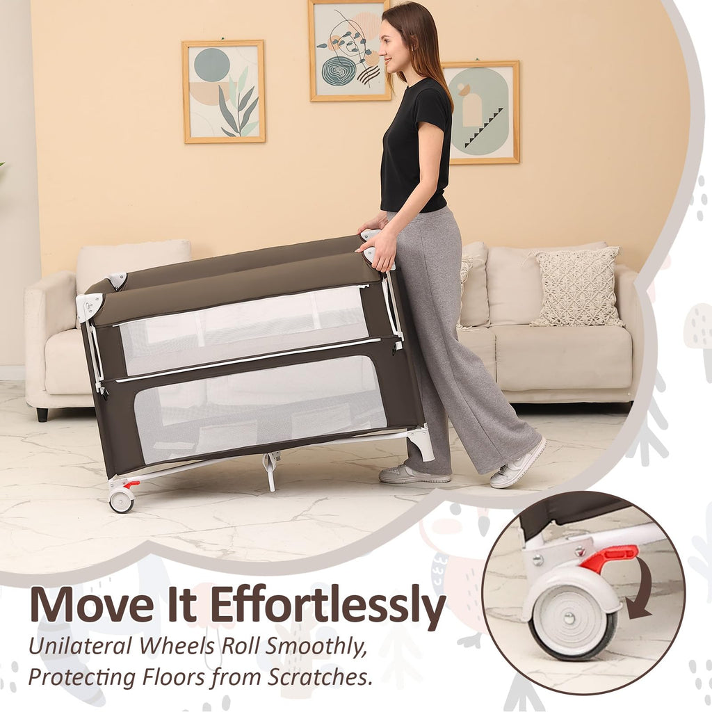 5-in-1 Baby Bassinet Bedside Sleeper A148344