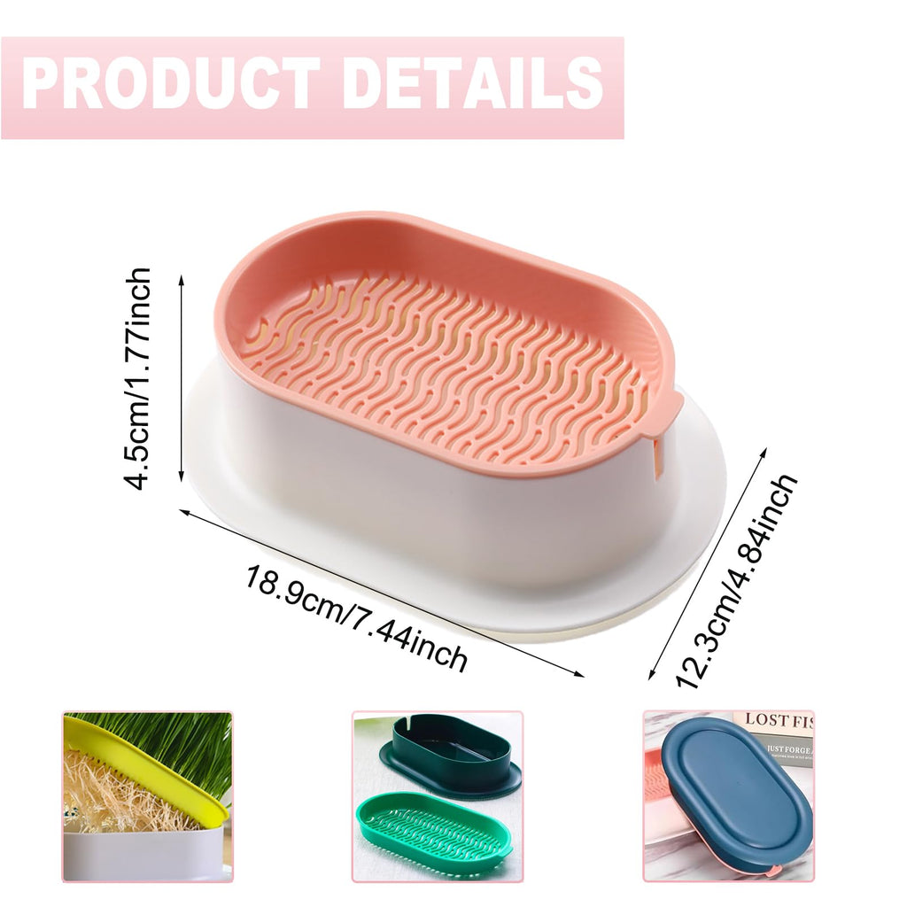 3Pcs Plastic Cat Grass Planter Hydroponic Growing Kit B6676