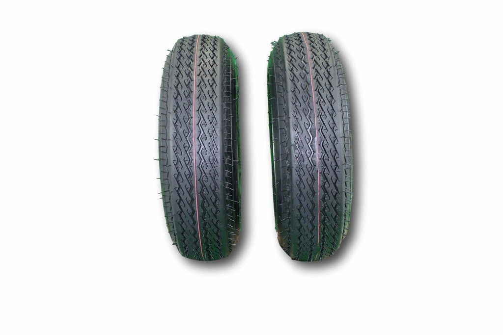 4.80-8 Trailer Tire & Wheel, 6 Ply, 4 Lug Galvanized, Set of 2 X1843