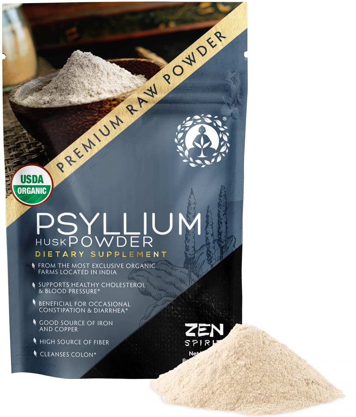 Organic Psyllium Husk Powder 8oz N48040
