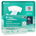 Adult Diapers XLarge 15 Count & Wet Wipes 200 Count Q3317