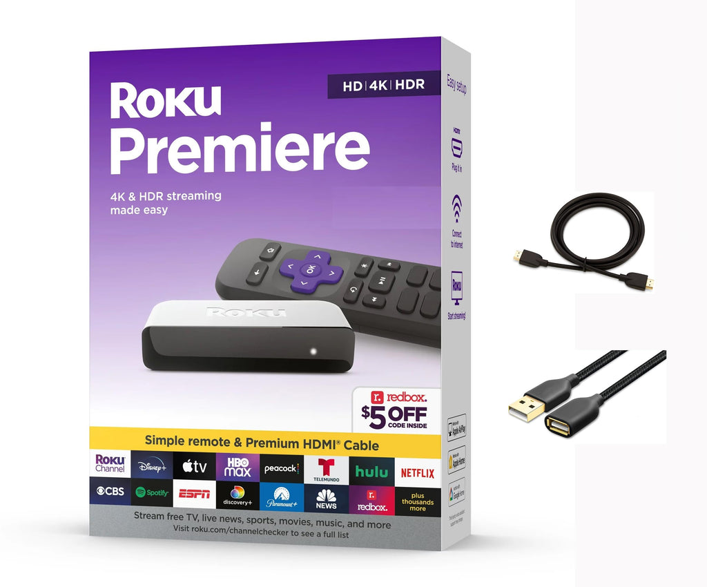 4K HDR Streaming Media Player with HDMI Cable and Remote R587308