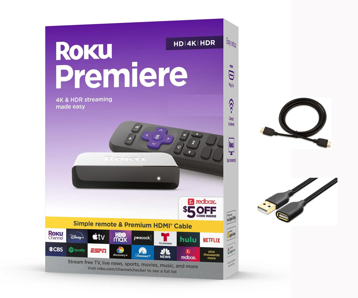 4K HDR Streaming Media Player with HDMI Cable and Remote R587308
