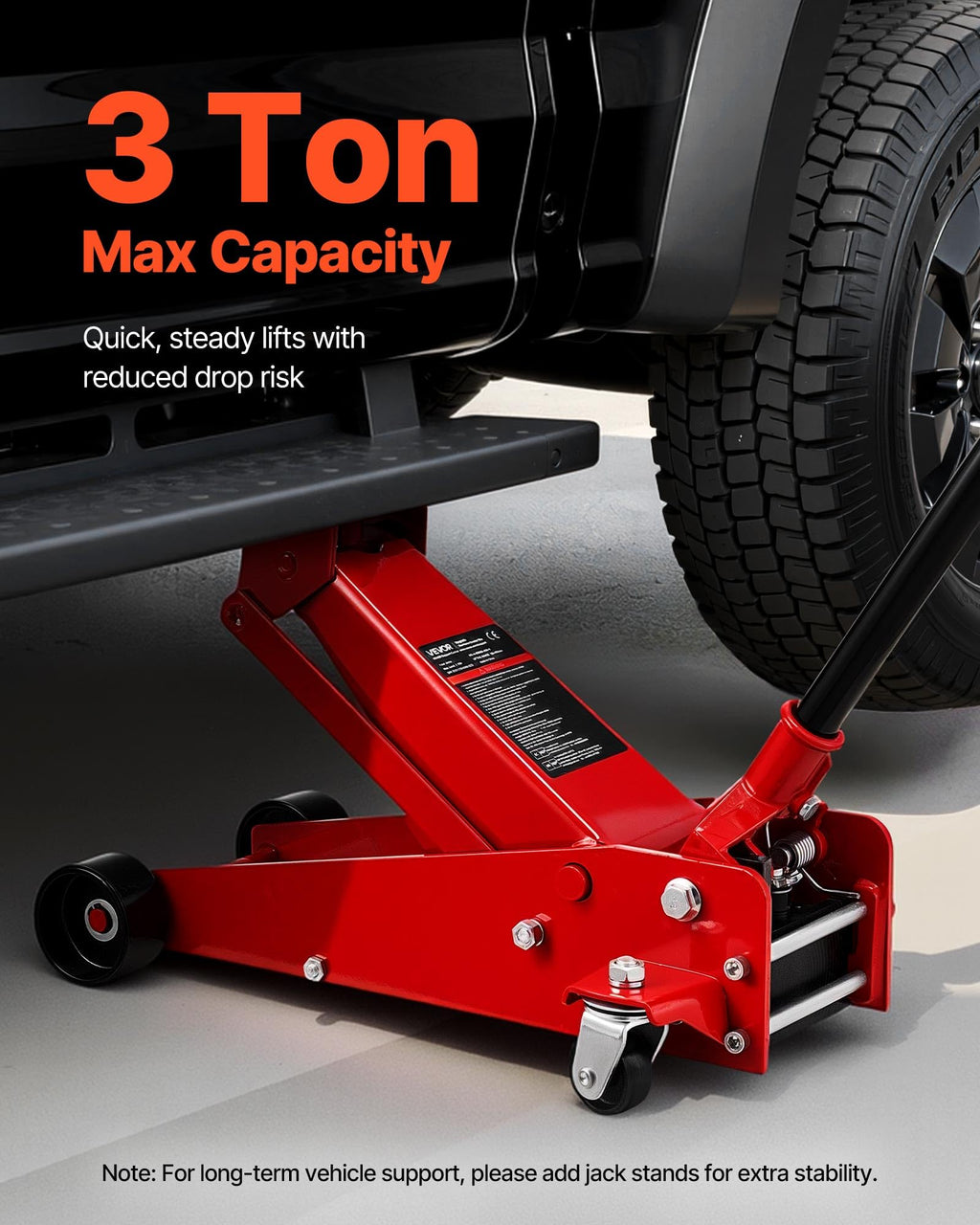 3 Ton Low Profile Steel Hydraulic Floor Jack X55382