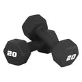 Black 20 lb Neoprene Dumbbell Pair Z34821