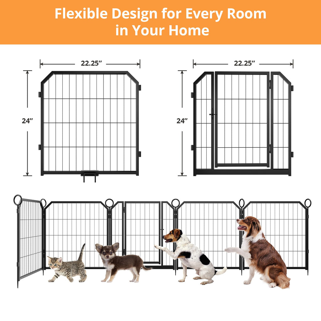 32 Inch 16 Panel Metal Dog Playpen G27995