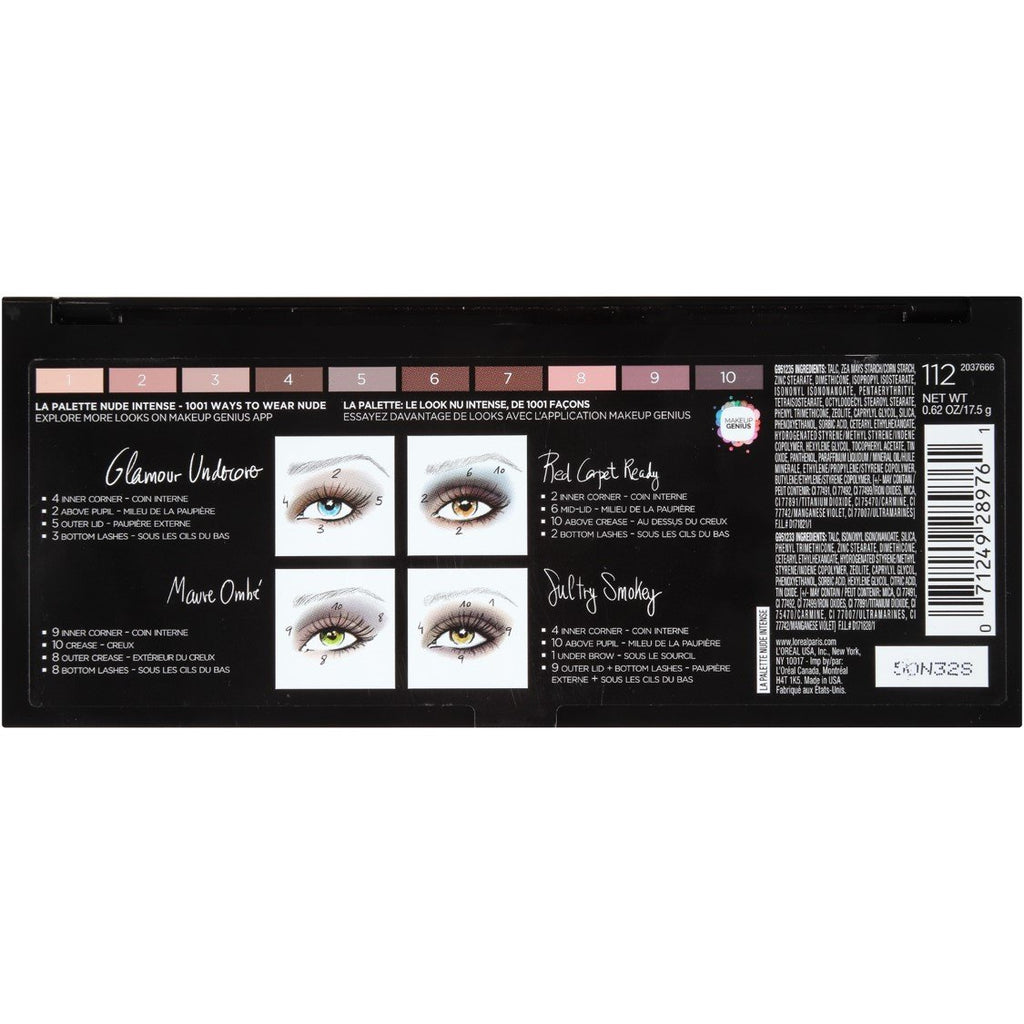 Nude Eye Shadow Palette with Brush, 0.62 oz X4243