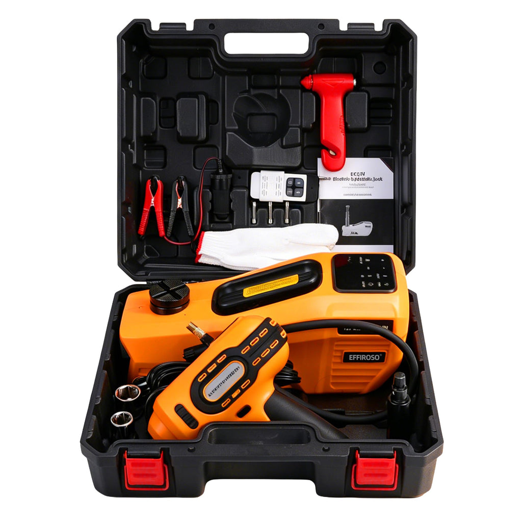 5 Ton 12V Electric Car Jack Kit with Impact Wrench and Tire Inflator Pump G68542