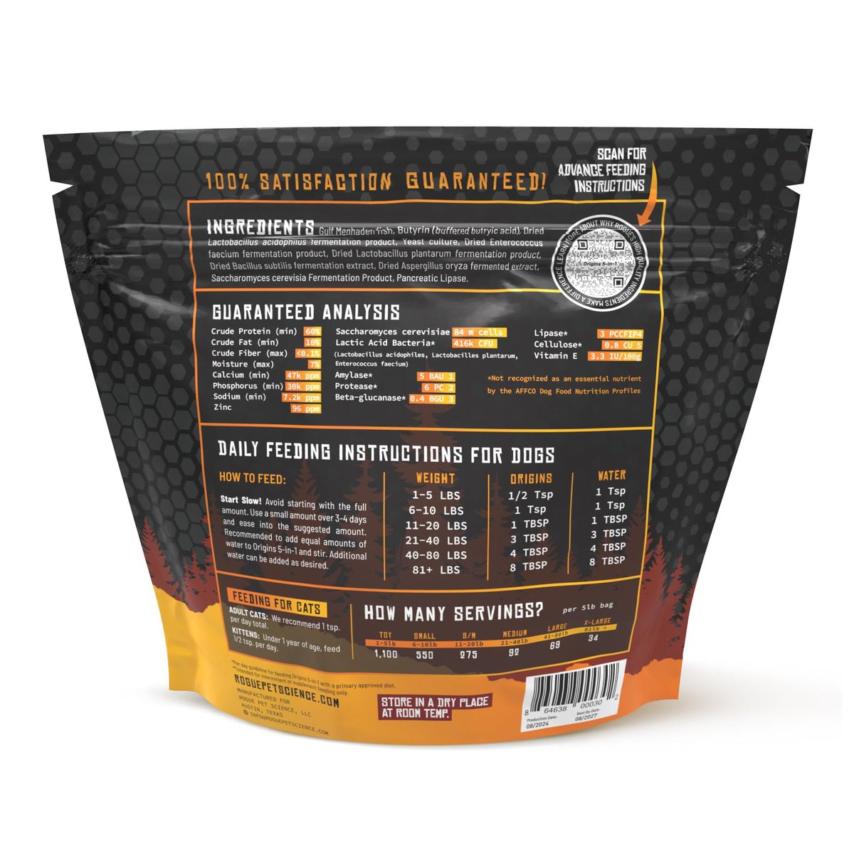 5-in-1 Dog Supplement Powdered Food Topper with Omega 3 Fish Oil 5 lbs X43603