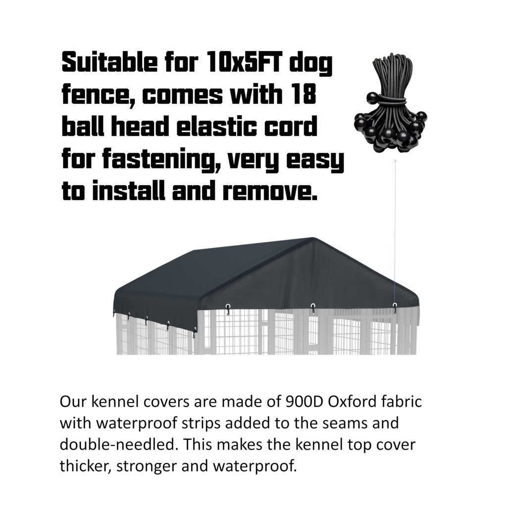 5x10 FT Waterproof Dog Kennel Cover F6877