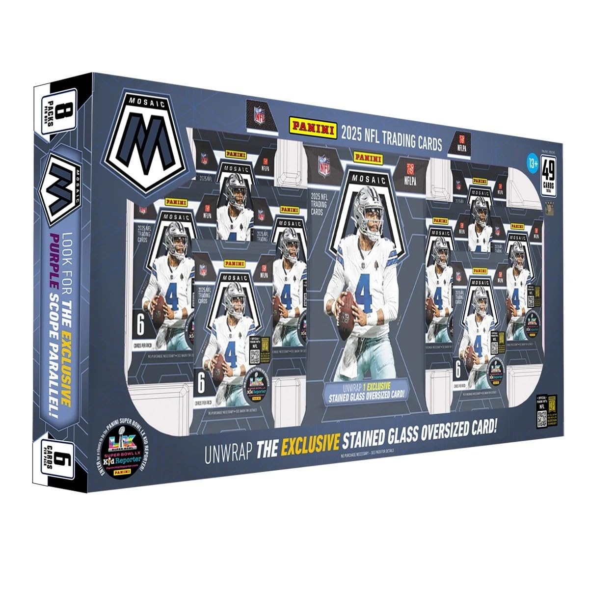 2025 Mosaic Football Trading Card Box Oversized Card G5592