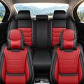 Black Red Seat Covers Full Set Q584