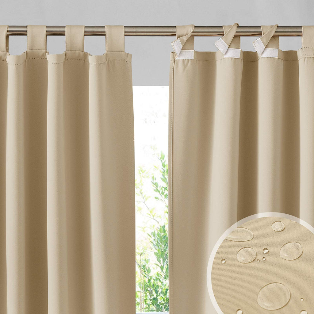Waterproof Outdoor Curtains 2 Panels R3193