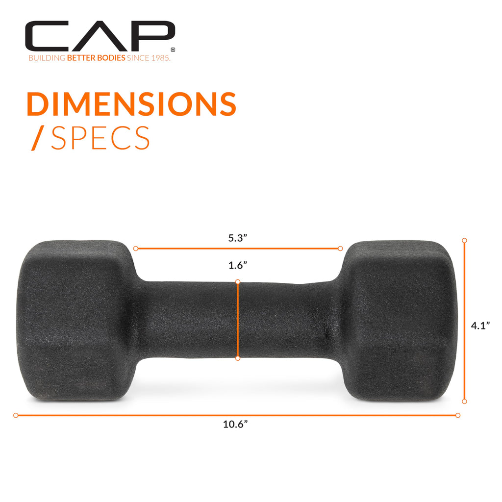 Black 20 lb Neoprene Dumbbell Pair Z34821