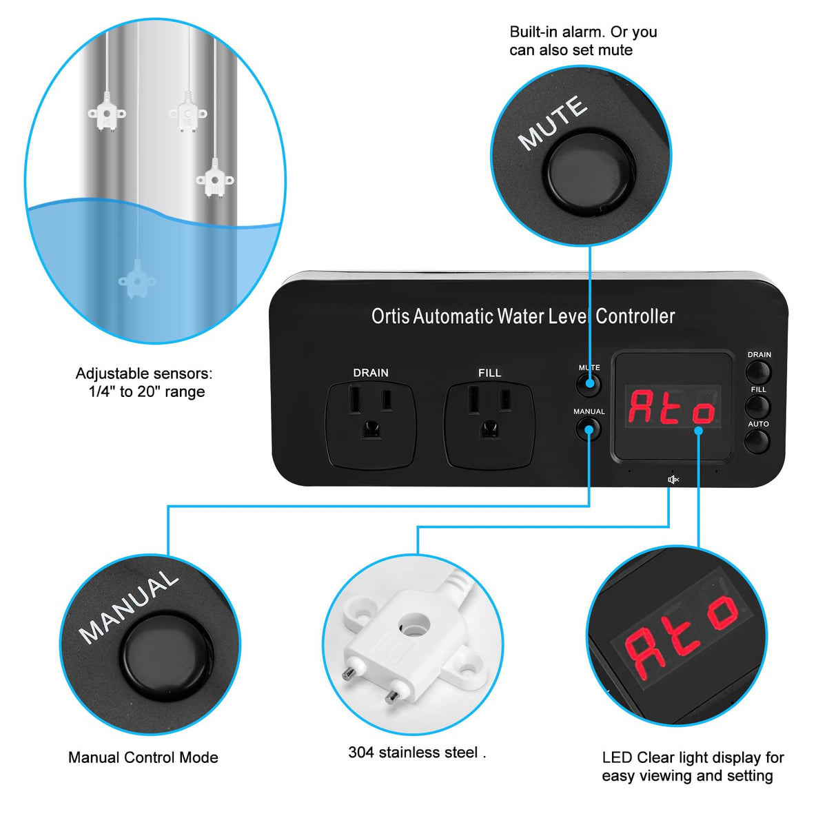 Automatic Water Level Controller for Aquarium Fish Tank O49439