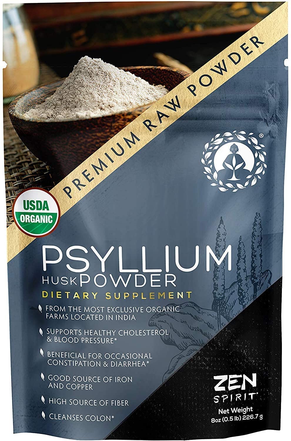 Organic Psyllium Husk Powder 8oz N48040