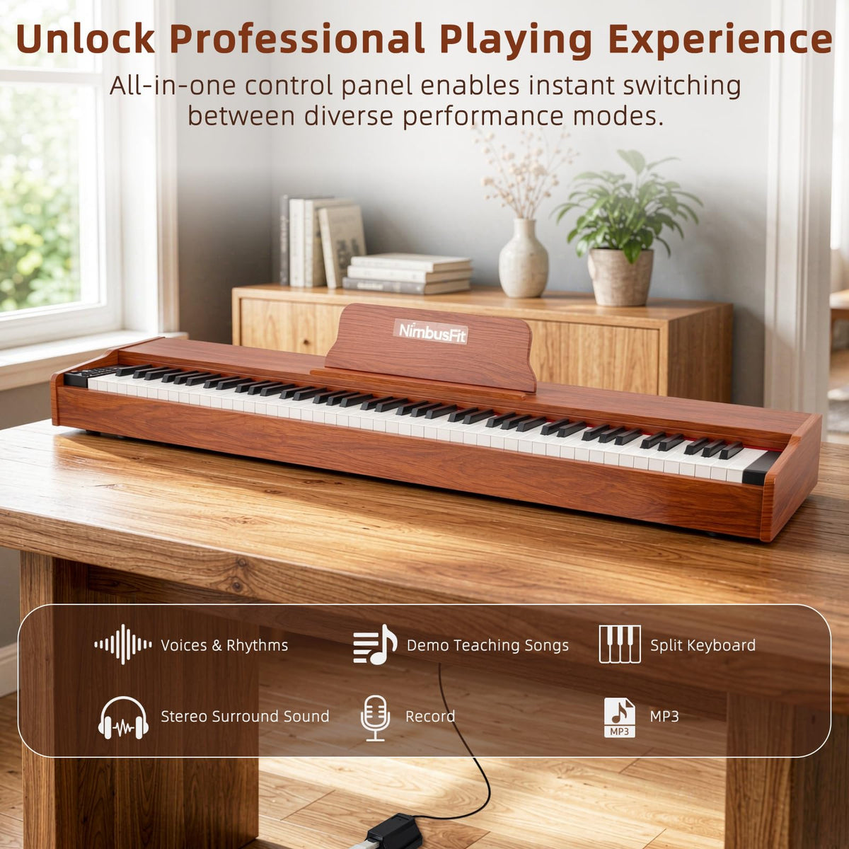 88 Keys Hammer Weighted Digital Piano E77132