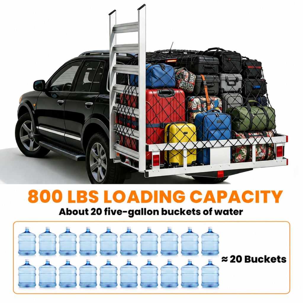 Aluminum Trailer Hitch Cargo Carrier with Ramp S7900