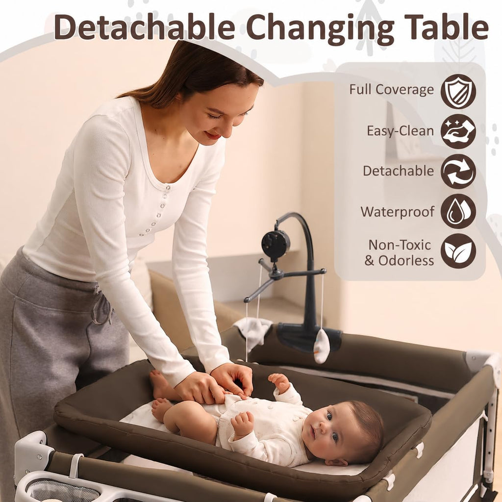 5-in-1 Baby Bassinet Bedside Sleeper A148344