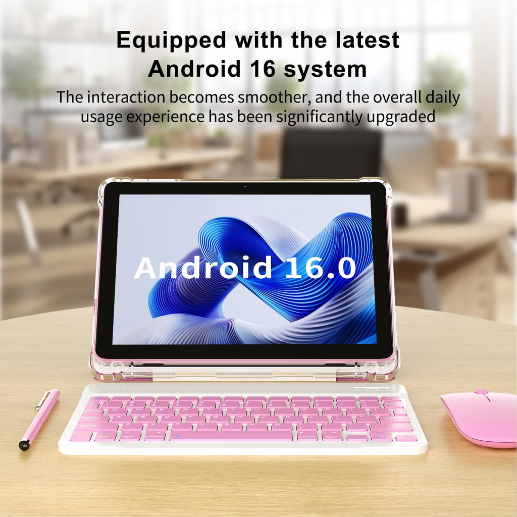 Android 16 10 inch 2 in 1 Tablet with Keyboard W509169