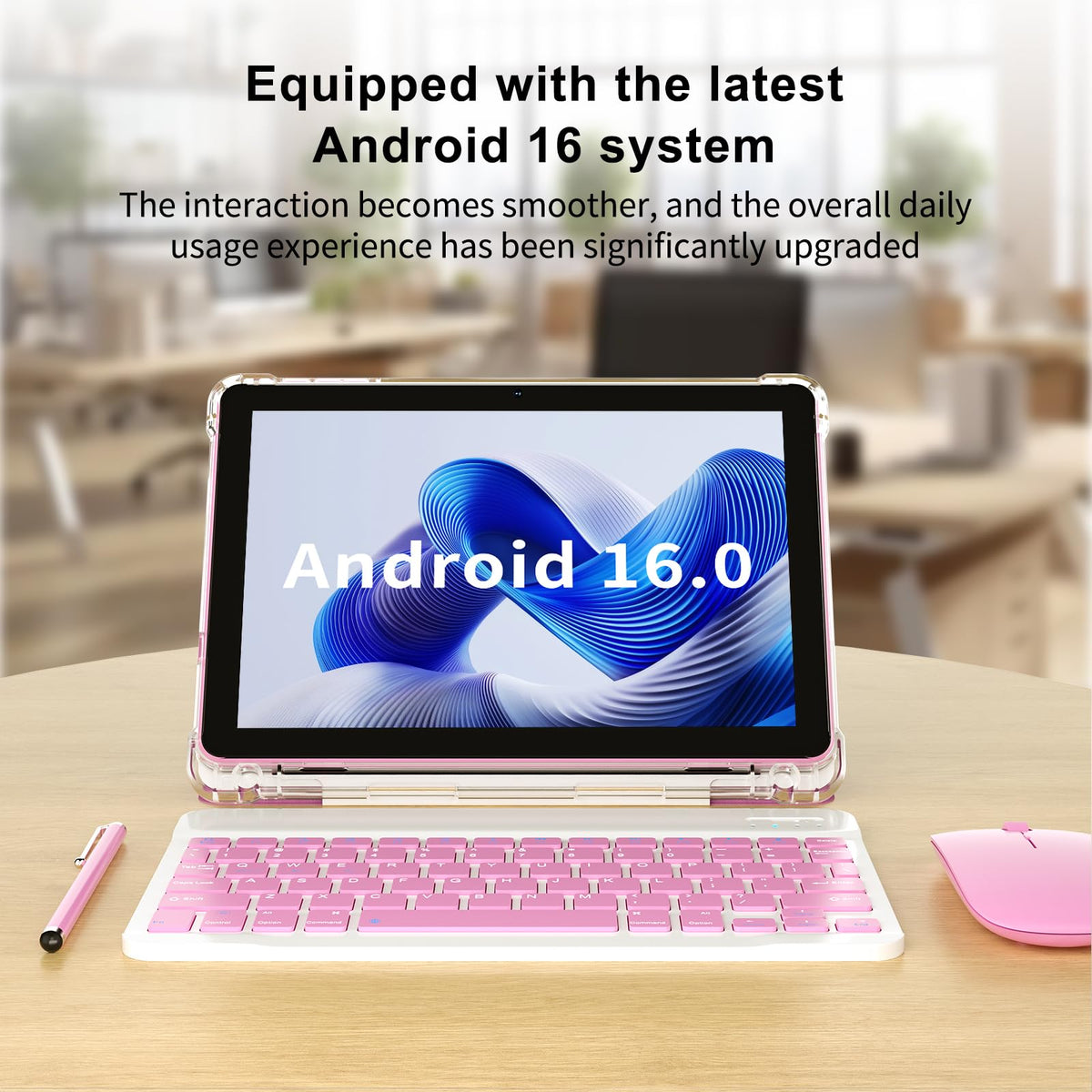 Android 16 10 inch 2 in 1 Tablet with Keyboard W509169