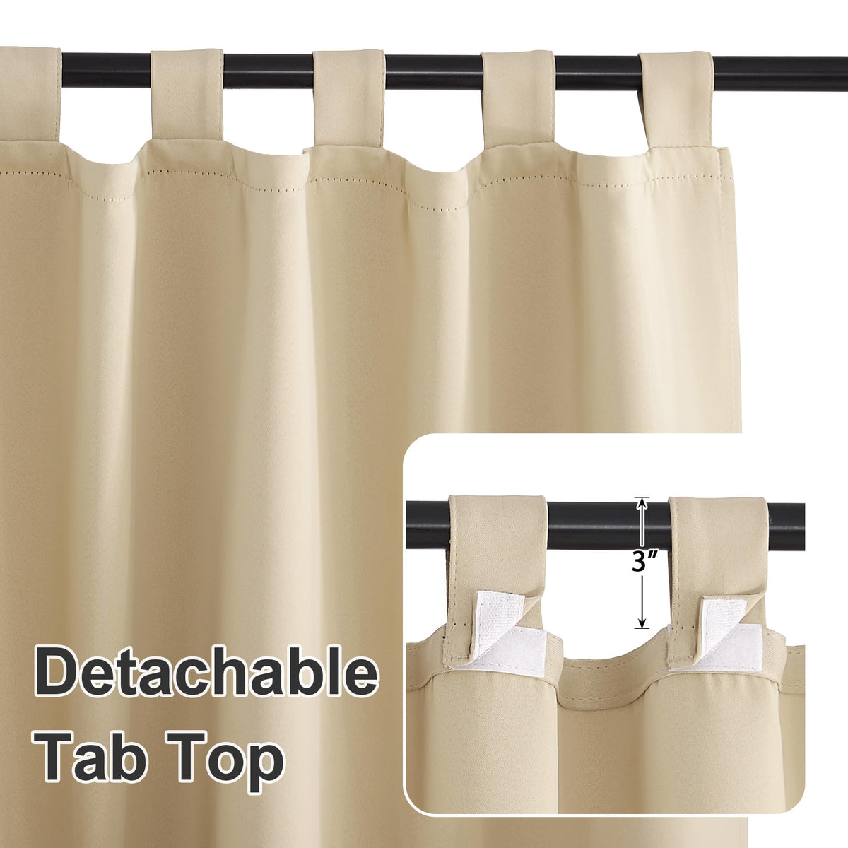 Waterproof Outdoor Curtains 2 Panels R3193