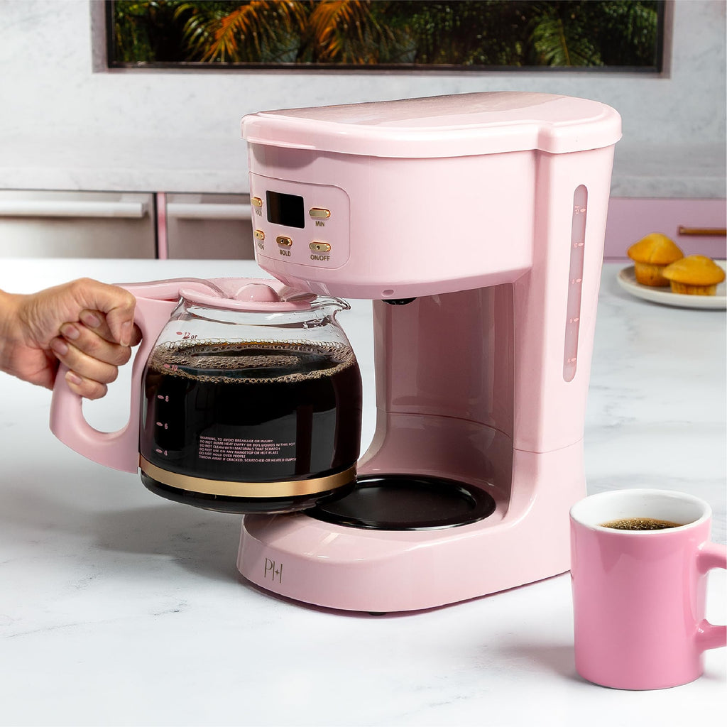 12-Cup Programmable Drip Coffee Maker with Glass Carafe V15432