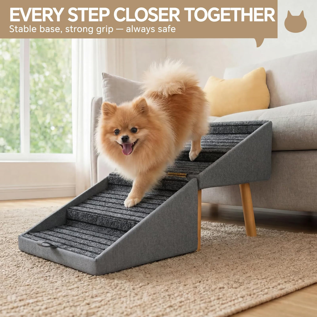 2-in-1 Wooden Pet Stairs & Ottoman L133