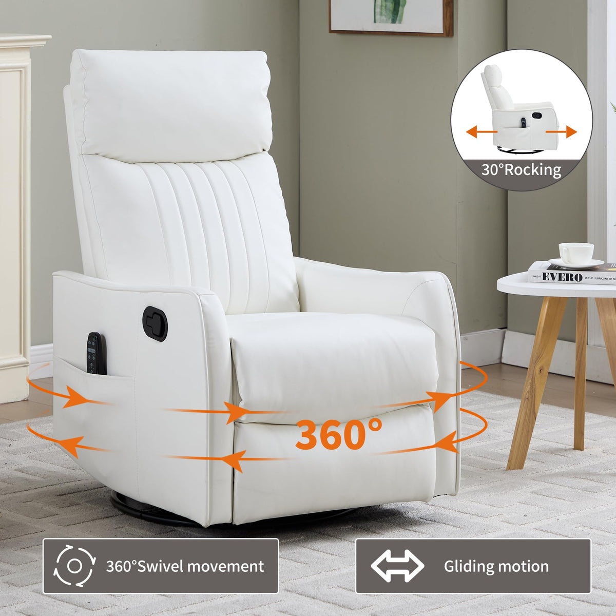 High Back Massage Recliner with Heat E763