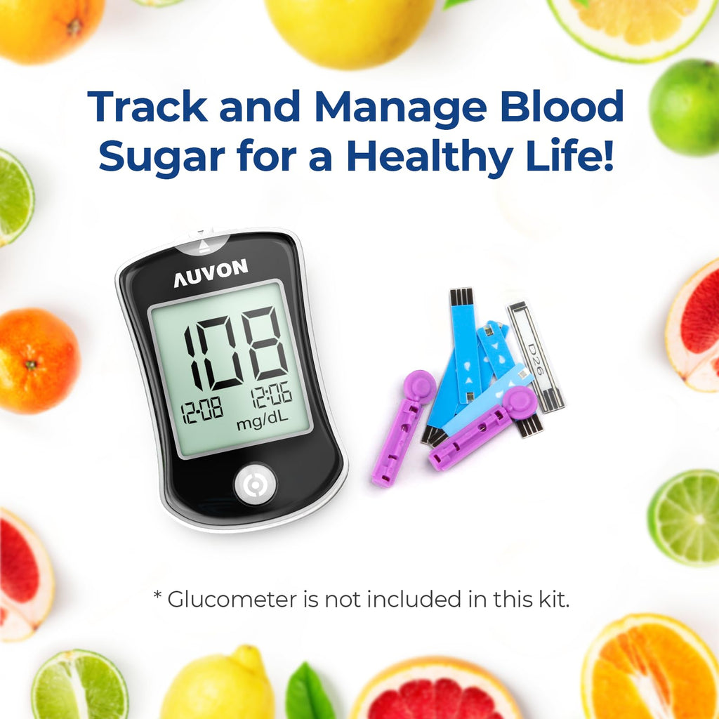 Blood Glucose Test Strips & Lancets Kit, 100 Pack, 30 Gauge P401501
