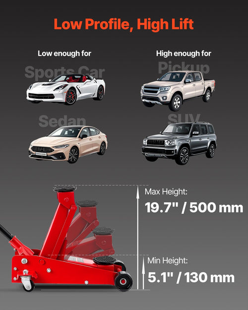 3 Ton Low Profile Steel Hydraulic Floor Jack X55382