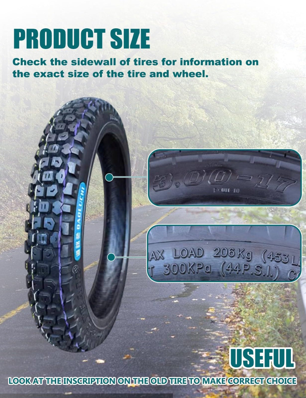3.00-17 Scooter Tire R112844