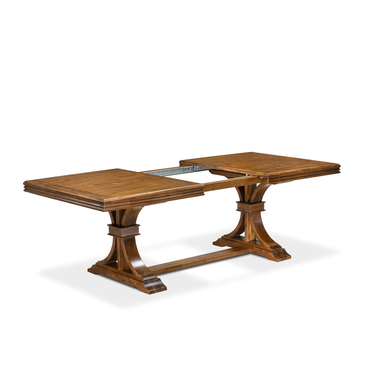 9 Piece Dining Table Set with 8 Beige Polyester Chairs J499